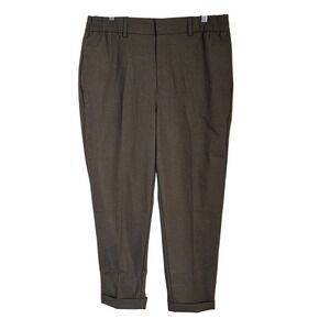 NWT Banana Republic Tailored Trouser 35x30 Brown Tapered Slim‎ Fit E-Waist Pants